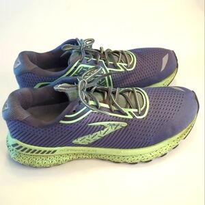 Brooks Adrenaline GTS 20 Waterproof Running Shoes Size 10.5B Dark Grey Green GUC